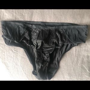 Set of 5 Victoria’s Secret - small black w/ lace bikini